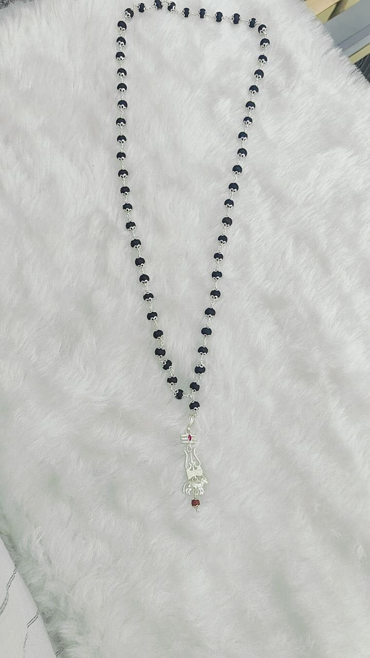 silver karungali mala