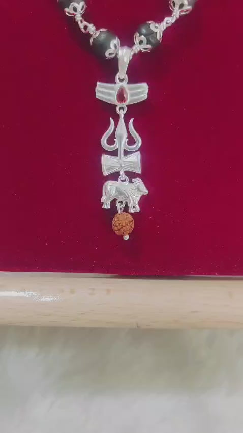 silver karungali mala
